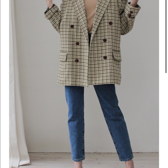 BONSERGENT STUDIO Green Tones Check Jacket - Picture 3 of 3